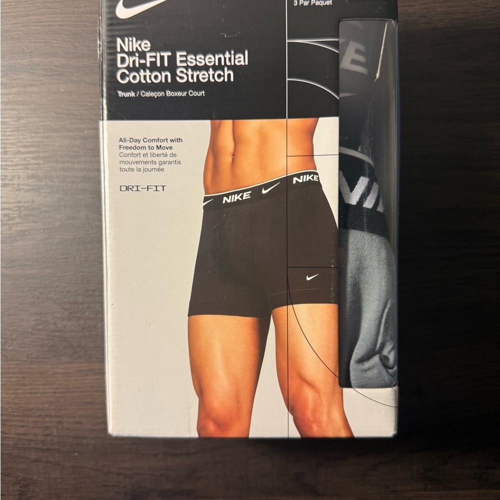 Nike Men's Black Dri-FIT Boxer Briefs